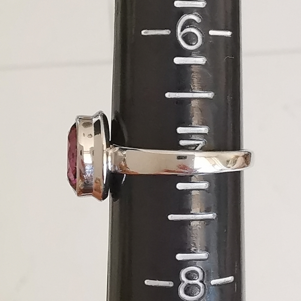Sterling silver 2ct Mystic Topaz ring size 7 🆕 - Picture 6 of 7